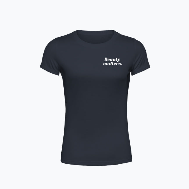 Damska Koszulka z napisem "Beauty matters."