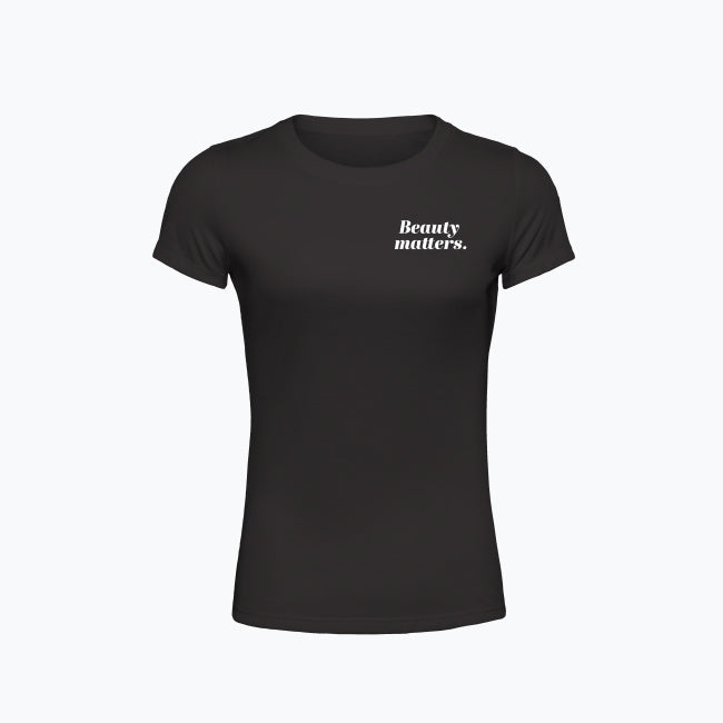 Damska Koszulka z napisem "Beauty matters."
