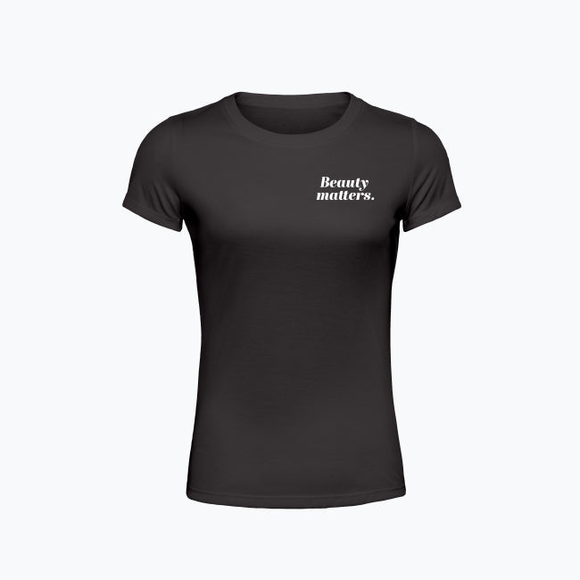 Damska Koszulka z napisem "Beauty matters."